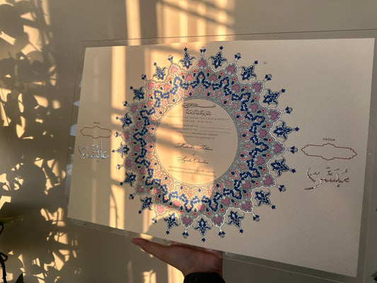 Shams al-zarqa Hand Painted