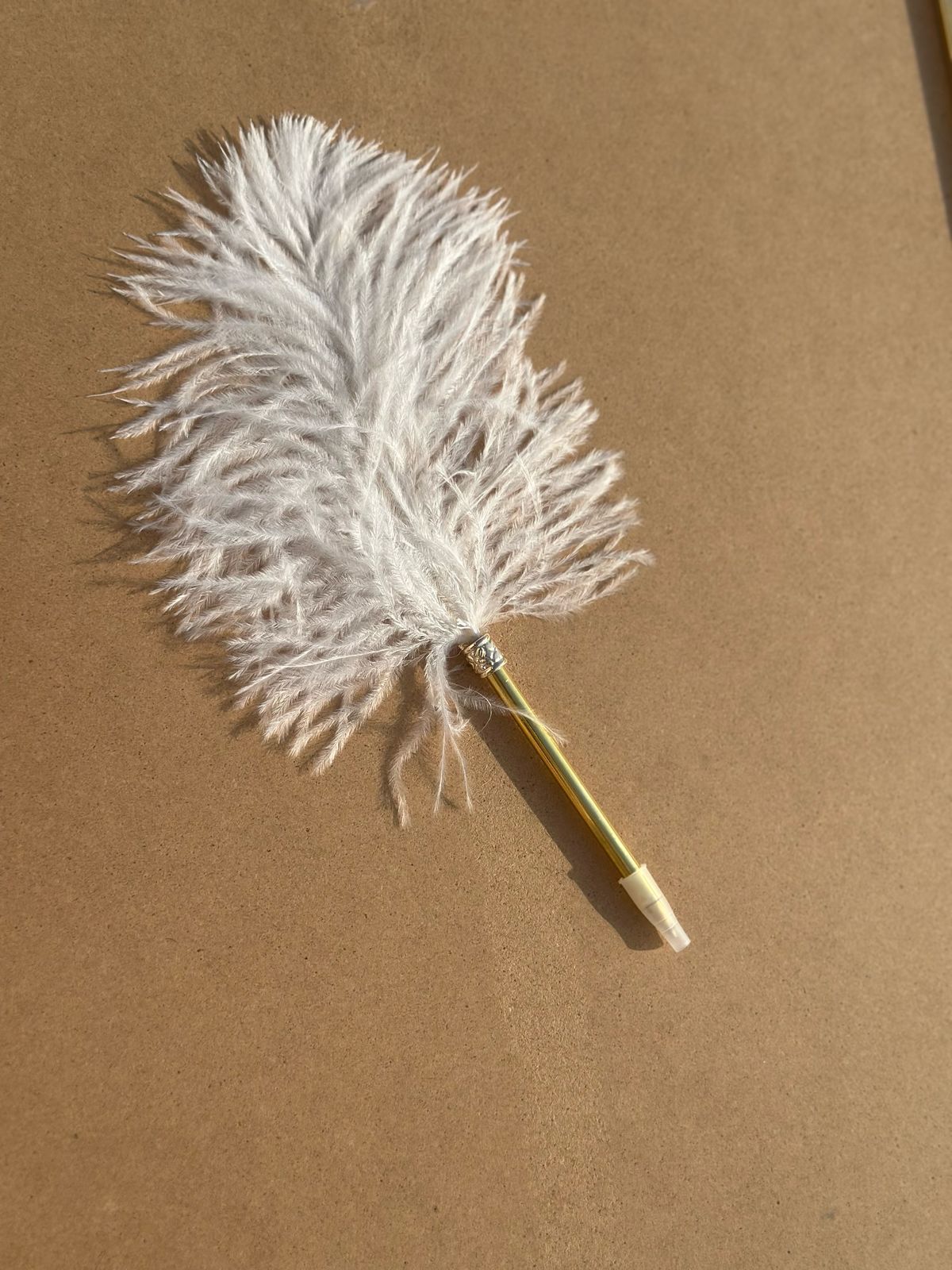 White Feather Pen